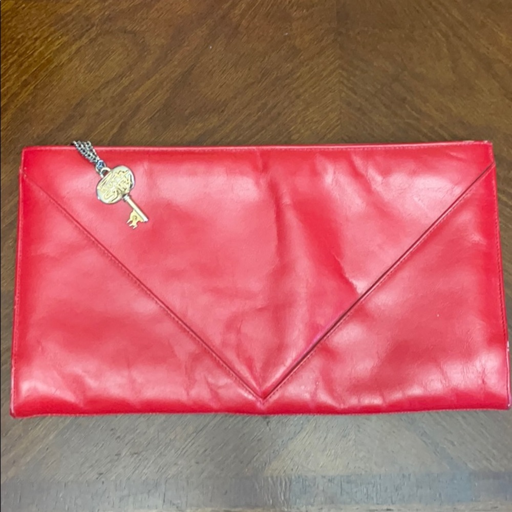 Vintage Ruth Saltz Red clutch